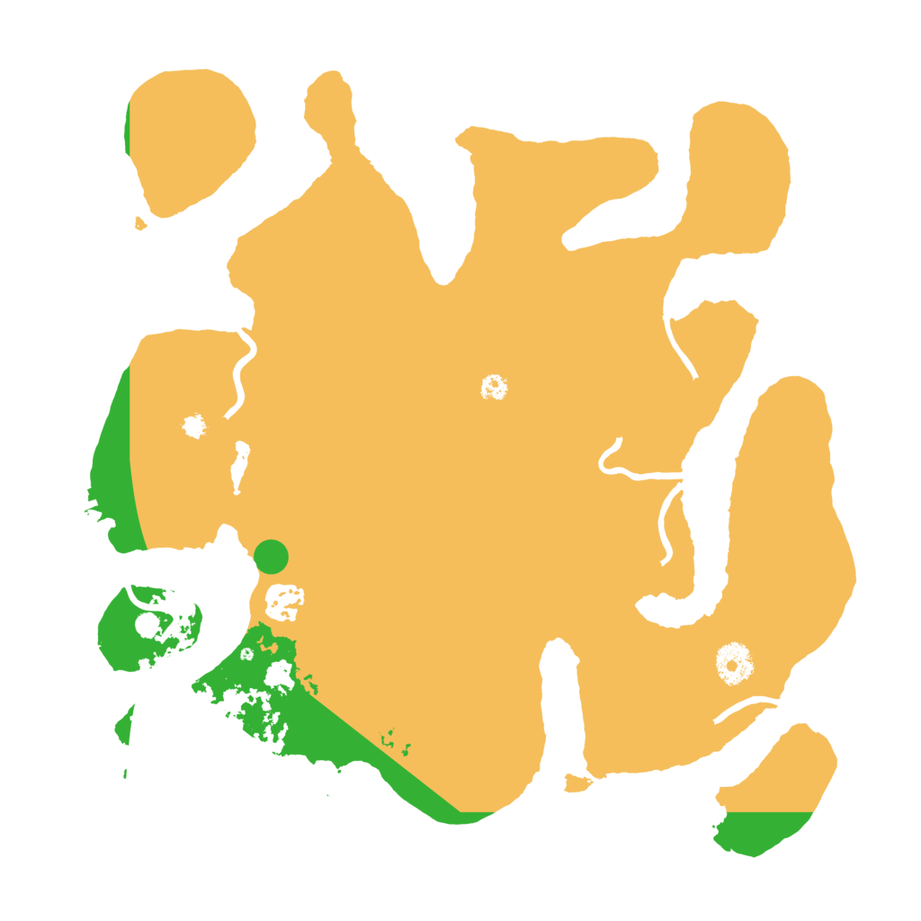 Biome Rust Map: Procedural Map, Size: 3500, Seed: 535354927