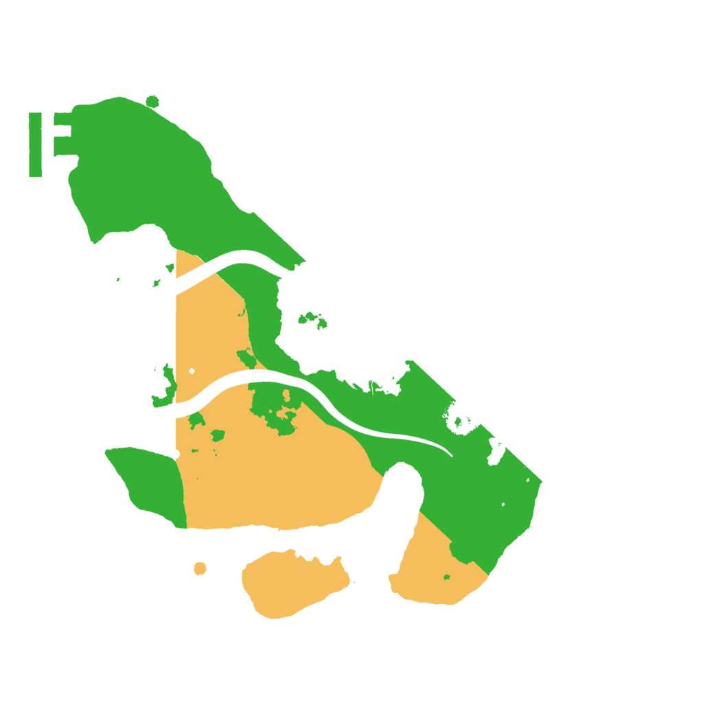 Biome Rust Map: Procedural Map, Size: 2200, Seed: 12222