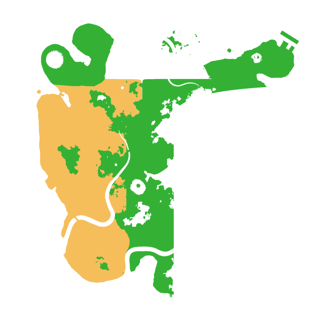 Biome Rust Map: Procedural Map, Size: 3196, Seed: 190174