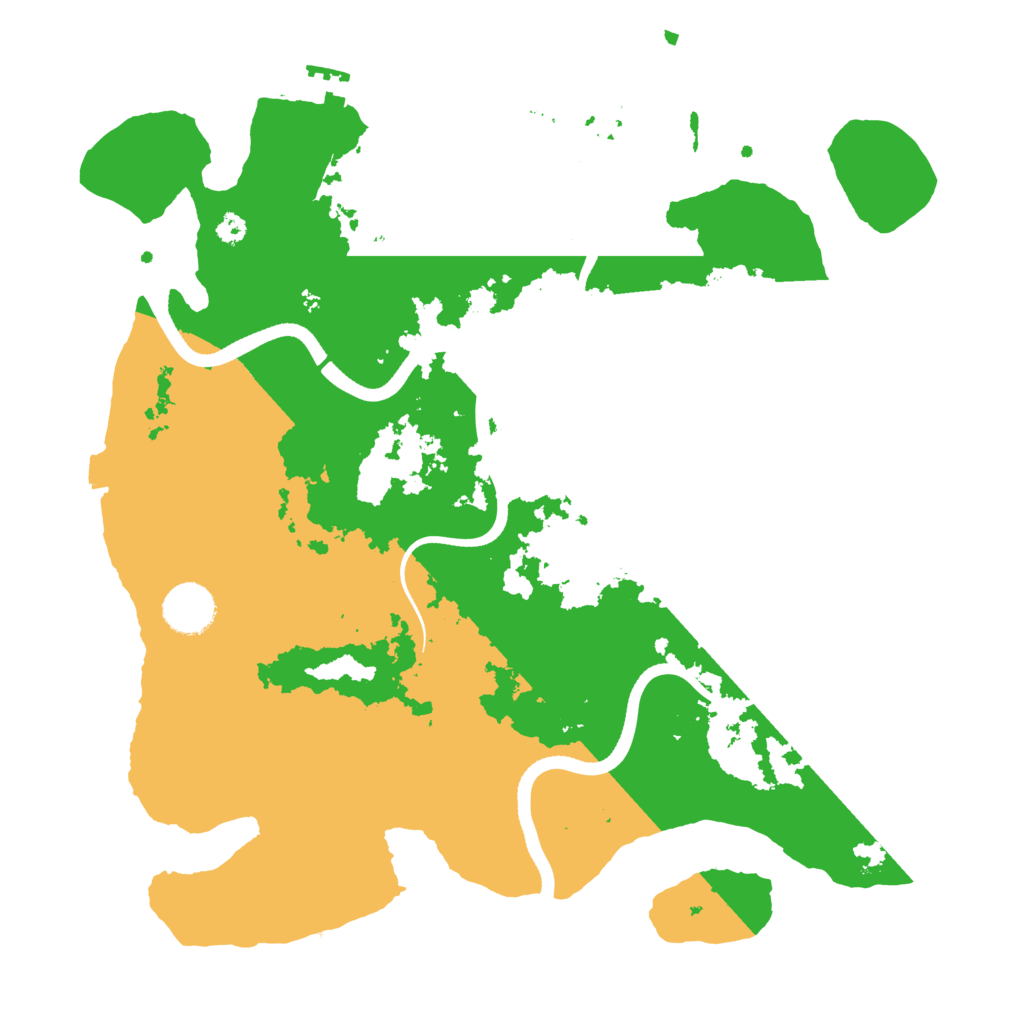 Biome Rust Map: Procedural Map, Size: 3500, Seed: 2242