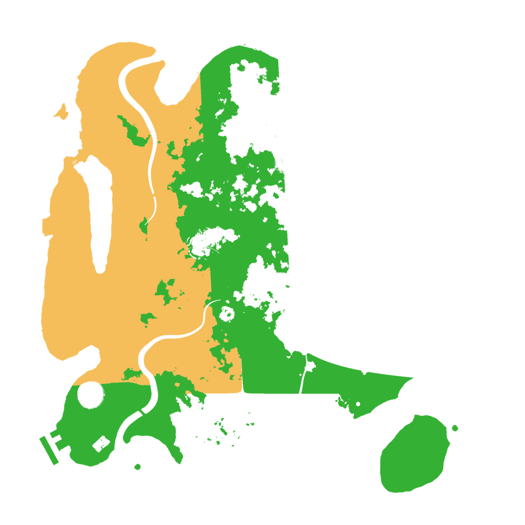 Biome Rust Map: Procedural Map, Size: 3500, Seed: 86969822