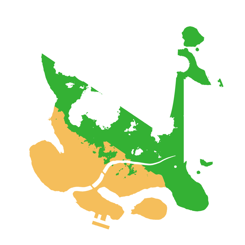 Biome Rust Map: Procedural Map, Size: 2800, Seed: 69428