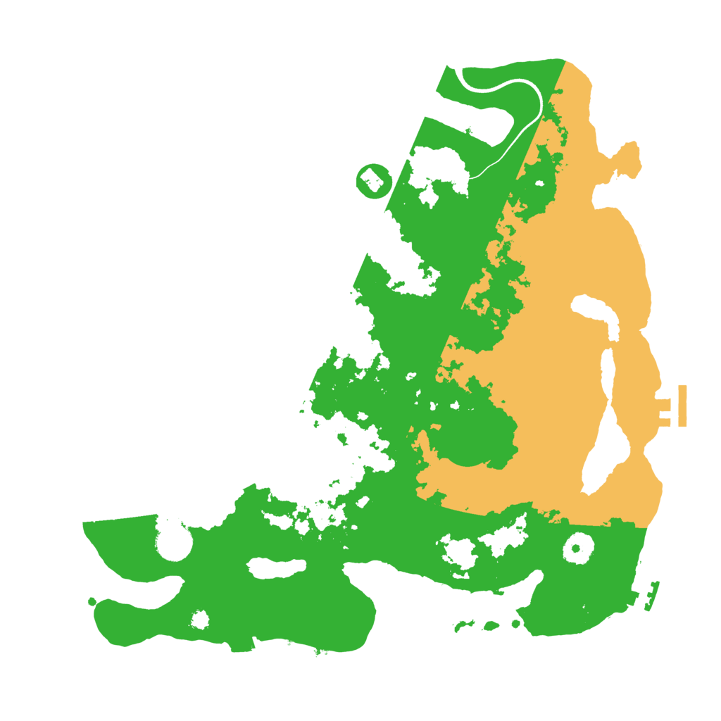 Biome Rust Map: Procedural Map, Size: 3500, Seed: 183020676