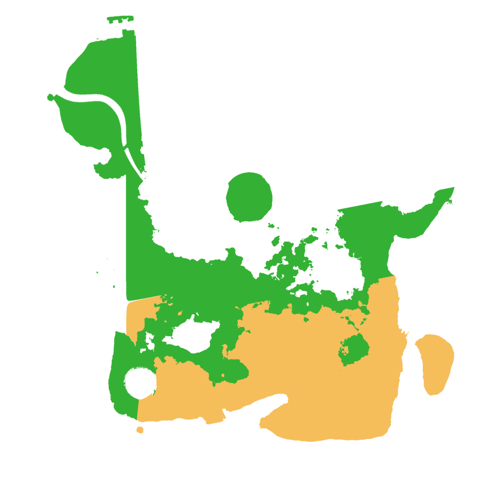 Biome Rust Map: Procedural Map, Size: 2900, Seed: 35732