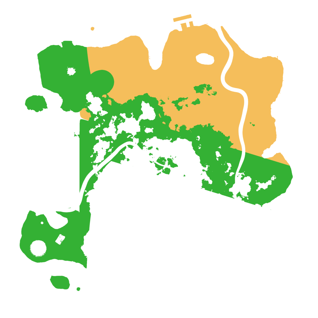 Biome Rust Map: Procedural Map, Size: 3500, Seed: 85205733