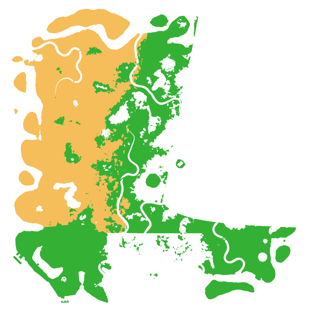 Biome Rust Map: Procedural Map, Size: 6000, Seed: 8563