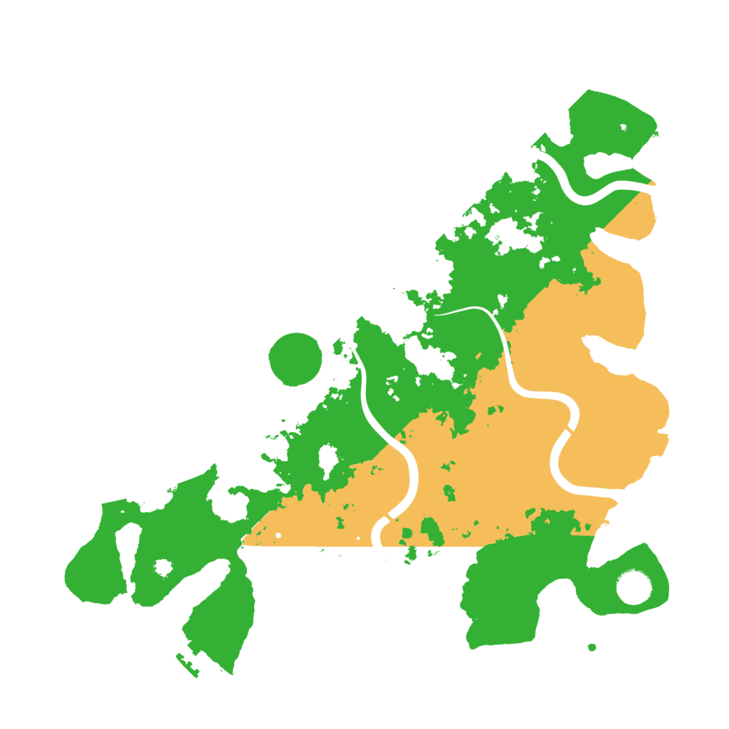 Biome Rust Map: Procedural Map, Size: 3700, Seed: 136345173