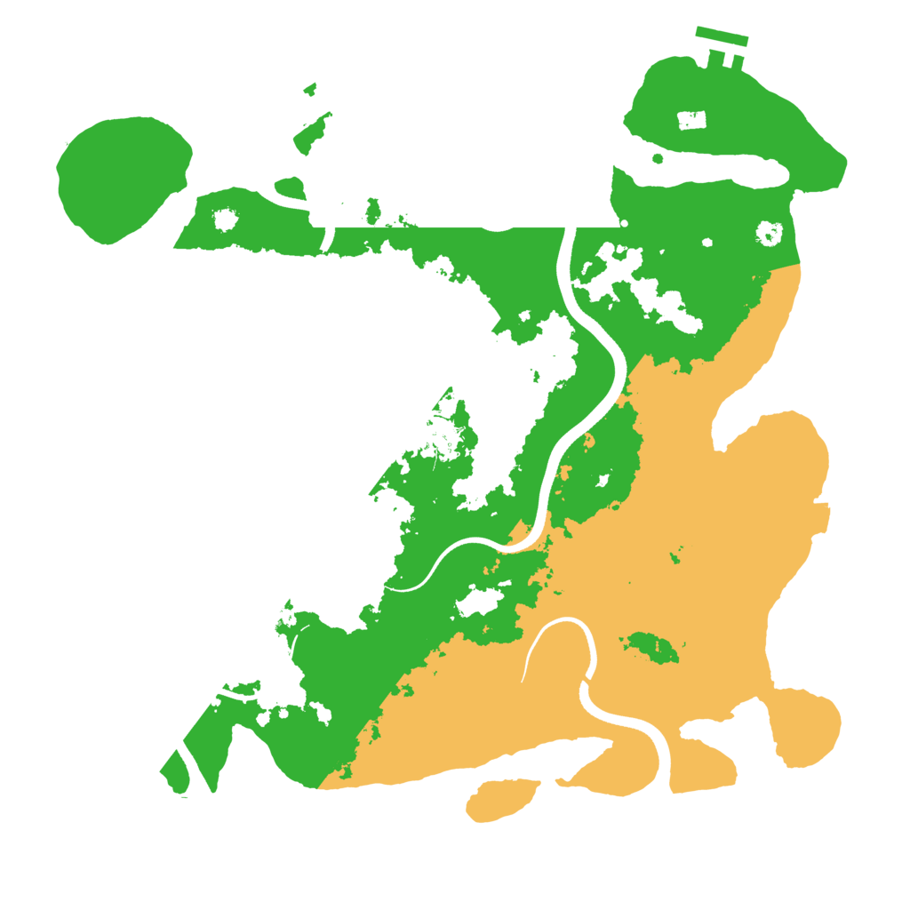 Biome Rust Map: Procedural Map, Size: 3500, Seed: 667646983