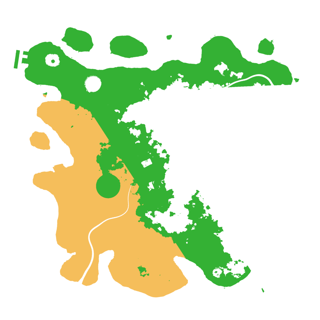 Biome Rust Map: Procedural Map, Size: 3500, Seed: 336256783