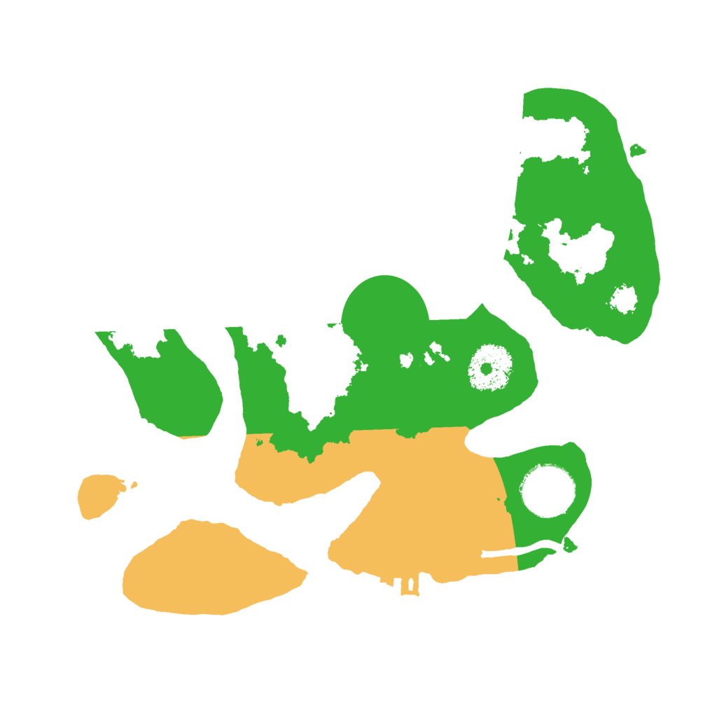 Biome Rust Map: Procedural Map, Size: 2400, Seed: 1616161616