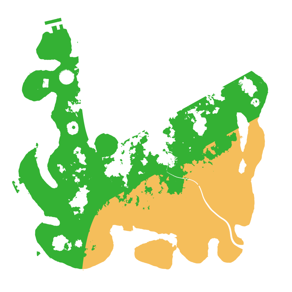 Biome Rust Map: Procedural Map, Size: 3500, Seed: 1624218071