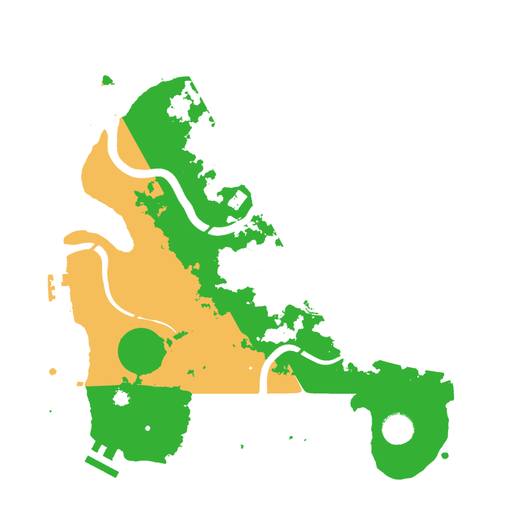Biome Rust Map: Procedural Map, Size: 3000, Seed: 592430204