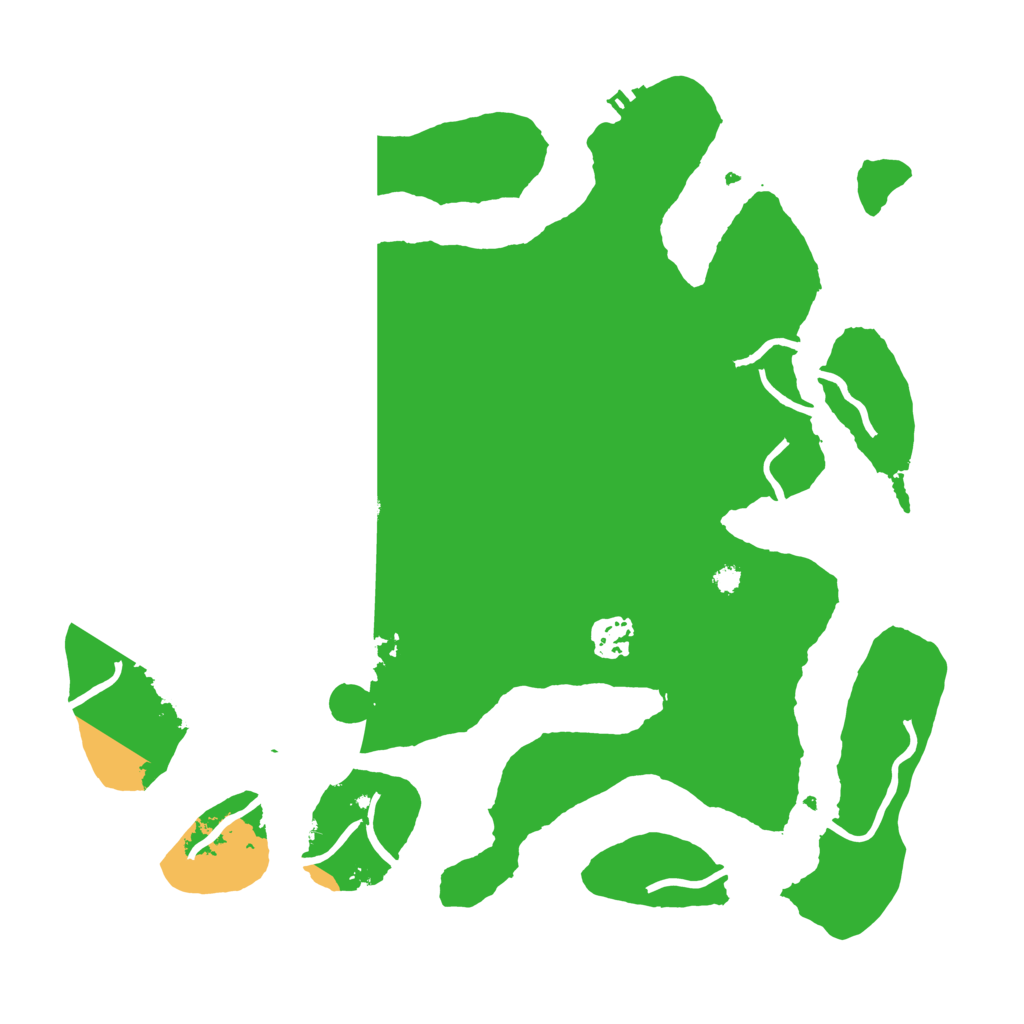 Biome Rust Map: Procedural Map, Size: 3500, Seed: 374344884