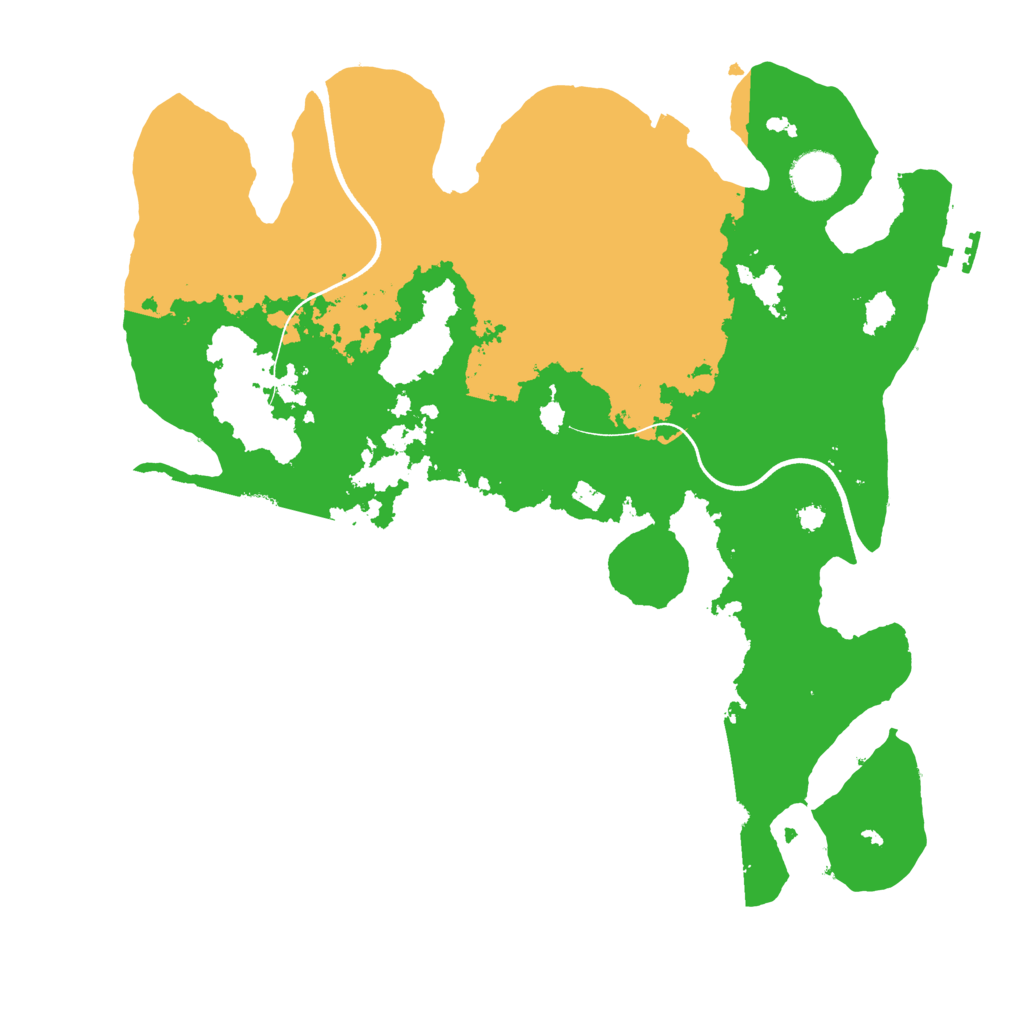 Biome Rust Map: Procedural Map, Size: 3600, Seed: 11048805