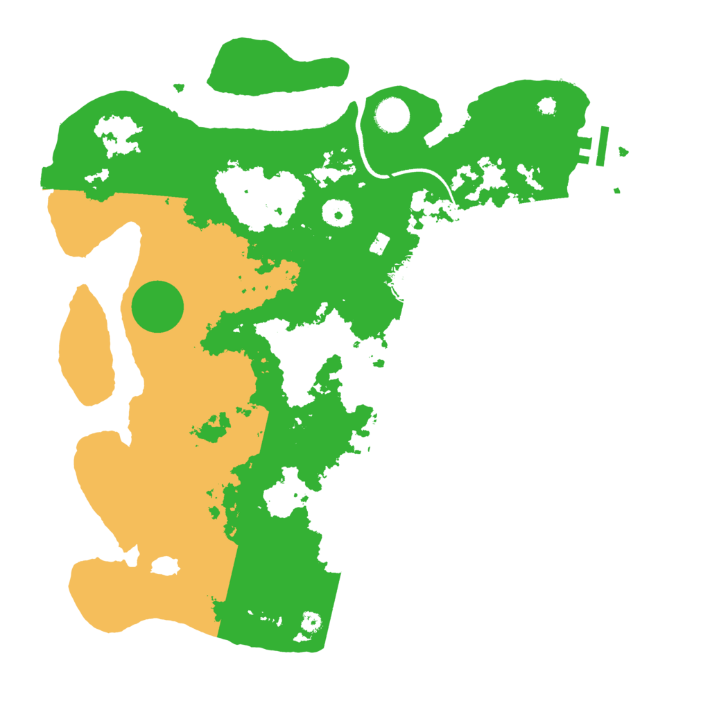 Biome Rust Map: Procedural Map, Size: 3600, Seed: 22368