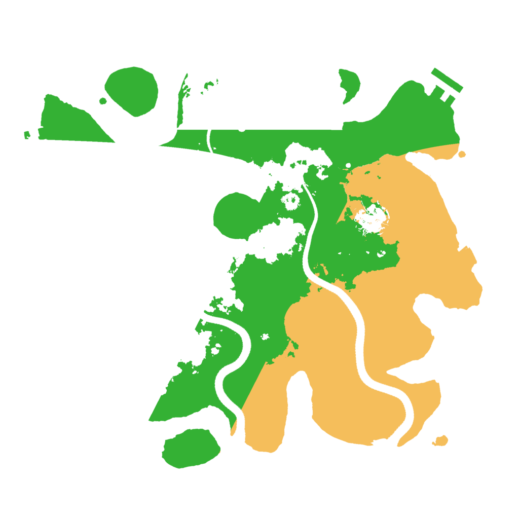 Biome Rust Map: Procedural Map, Size: 3000, Seed: 57004872