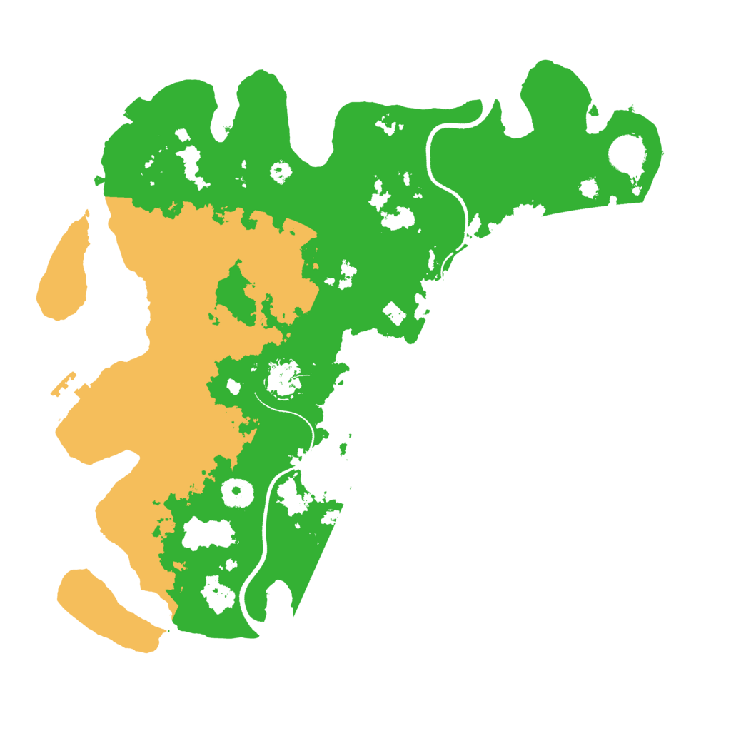 Biome Rust Map: Procedural Map, Size: 3500, Seed: 7123