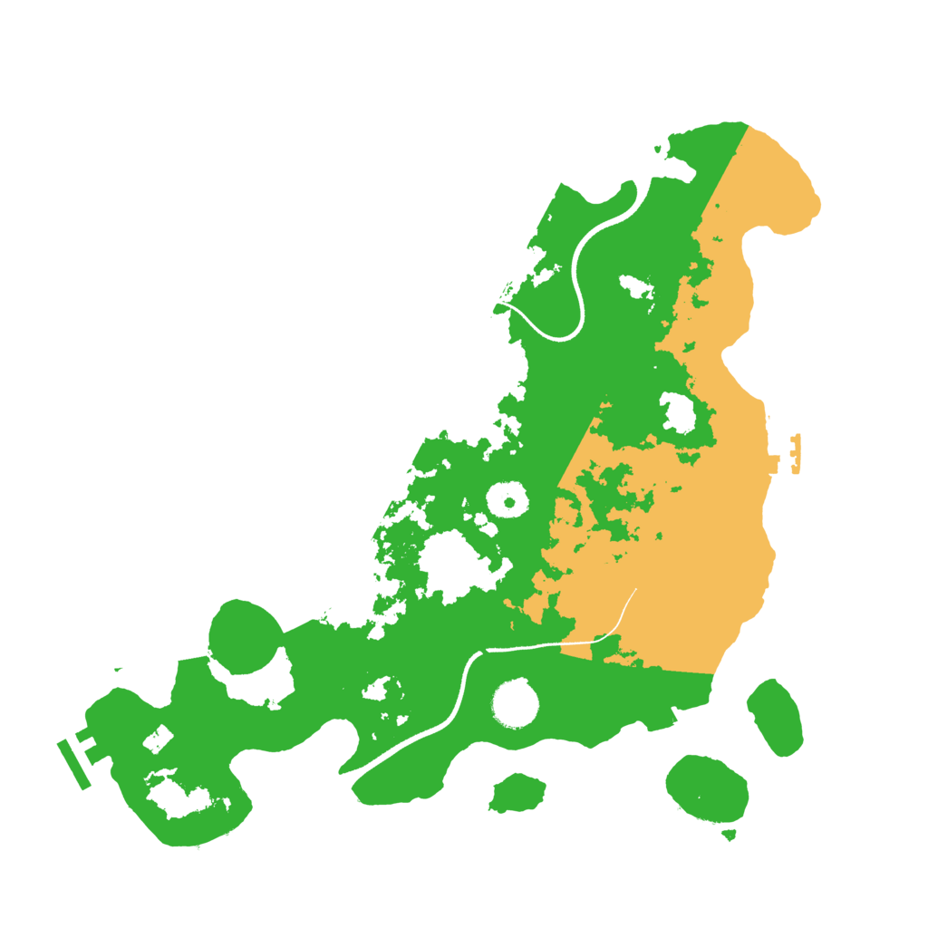 Biome Rust Map: Procedural Map, Size: 3500, Seed: 272727