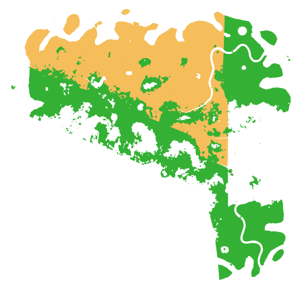 Biome Rust Map: Procedural Map, Size: 6000, Seed: 489156