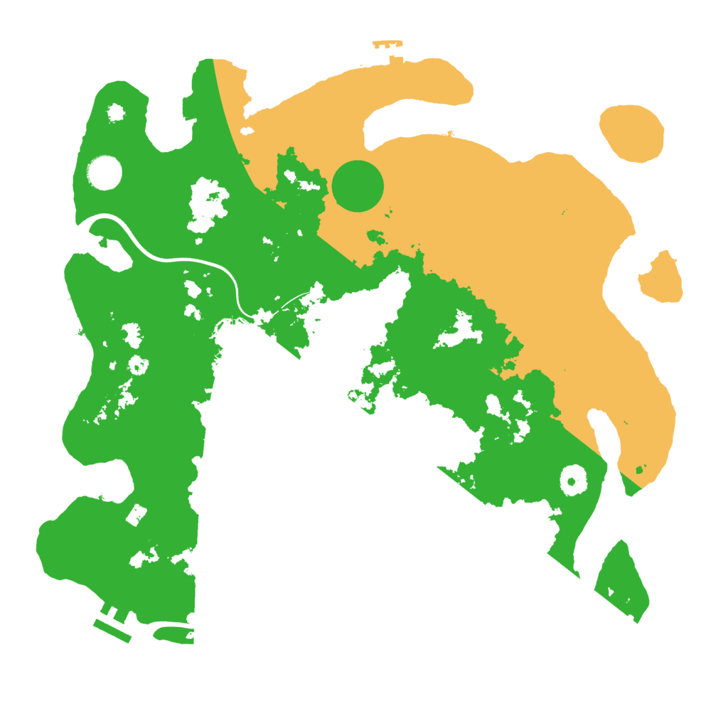 Biome Rust Map: Procedural Map, Size: 3700, Seed: 807103129