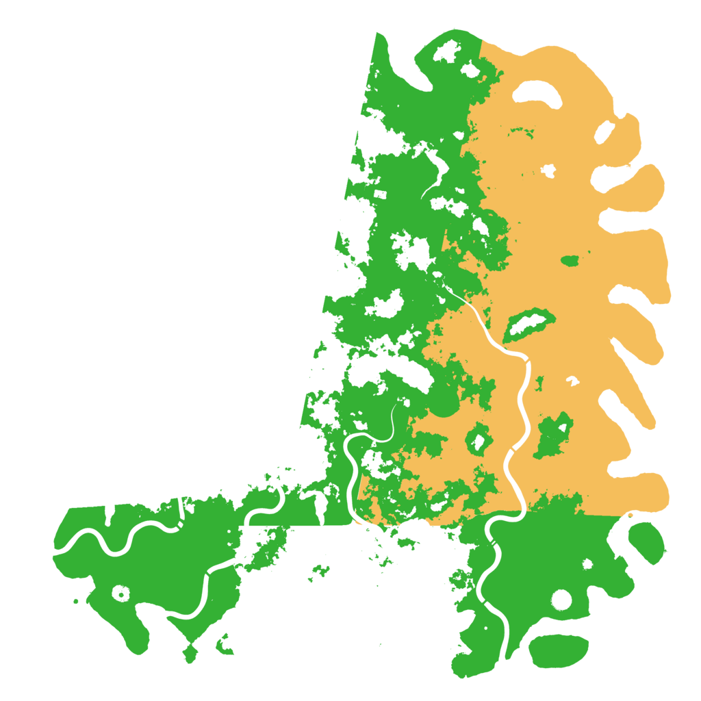 Biome Rust Map: Procedural Map, Size: 6000, Seed: 7398
