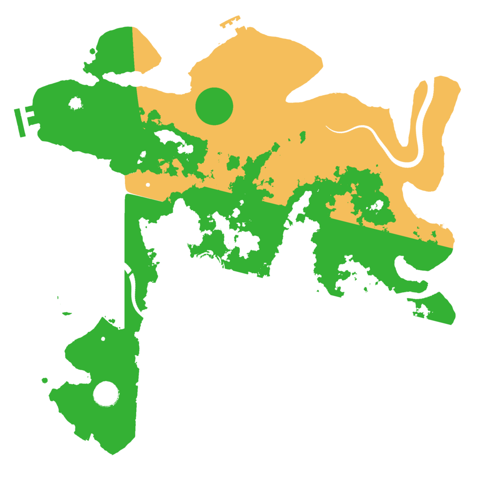 Biome Rust Map: Procedural Map, Size: 3500, Seed: 533975355