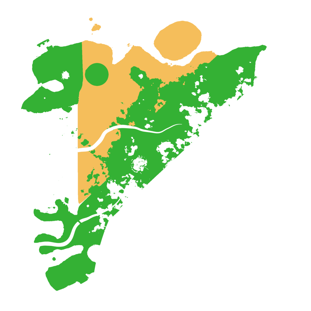 Biome Rust Map: Procedural Map, Size: 3600, Seed: 71621