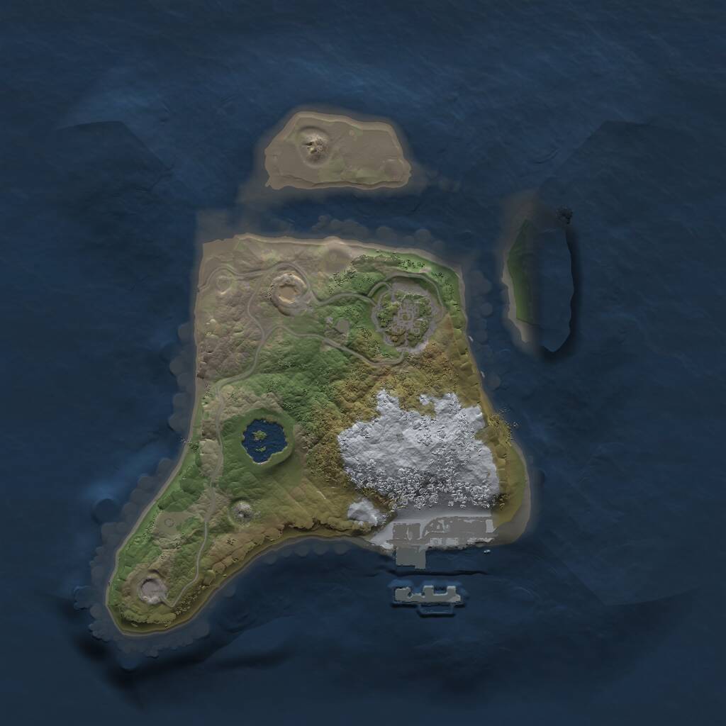 Rust Map: Procedural Map, Size: 1700, Seed: 34537, 3 Monuments