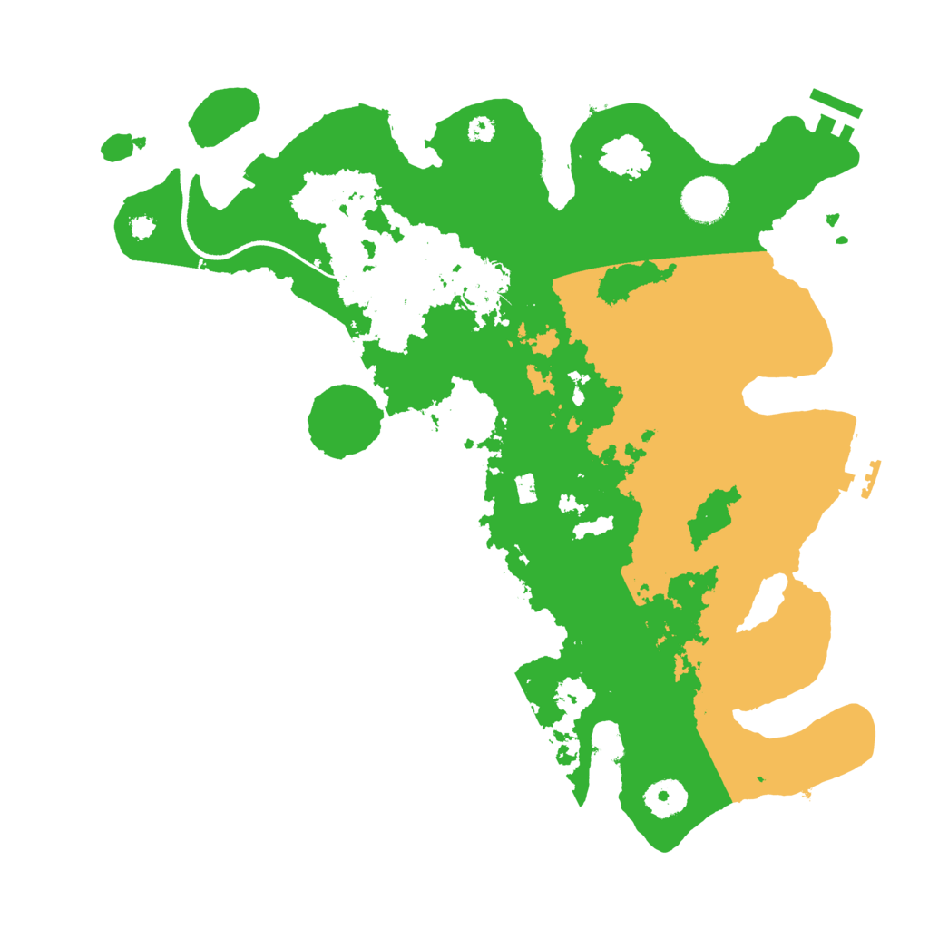 Biome Rust Map: Procedural Map, Size: 3500, Seed: 69570116