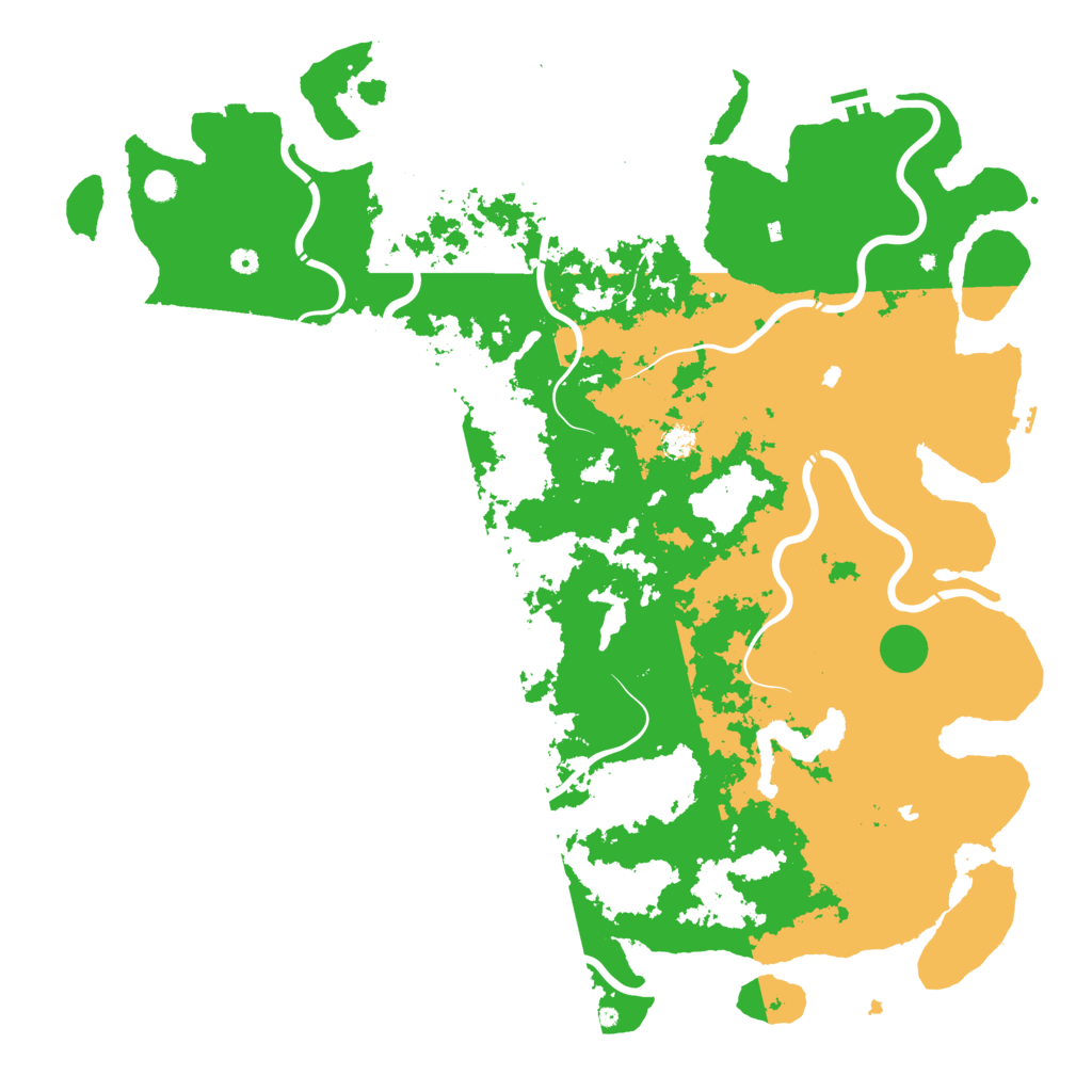Biome Rust Map: Procedural Map, Size: 6000, Seed: 8799