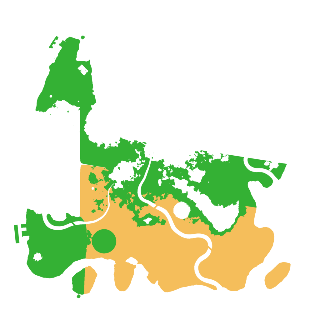 Biome Rust Map: Procedural Map, Size: 3500, Seed: 654539059