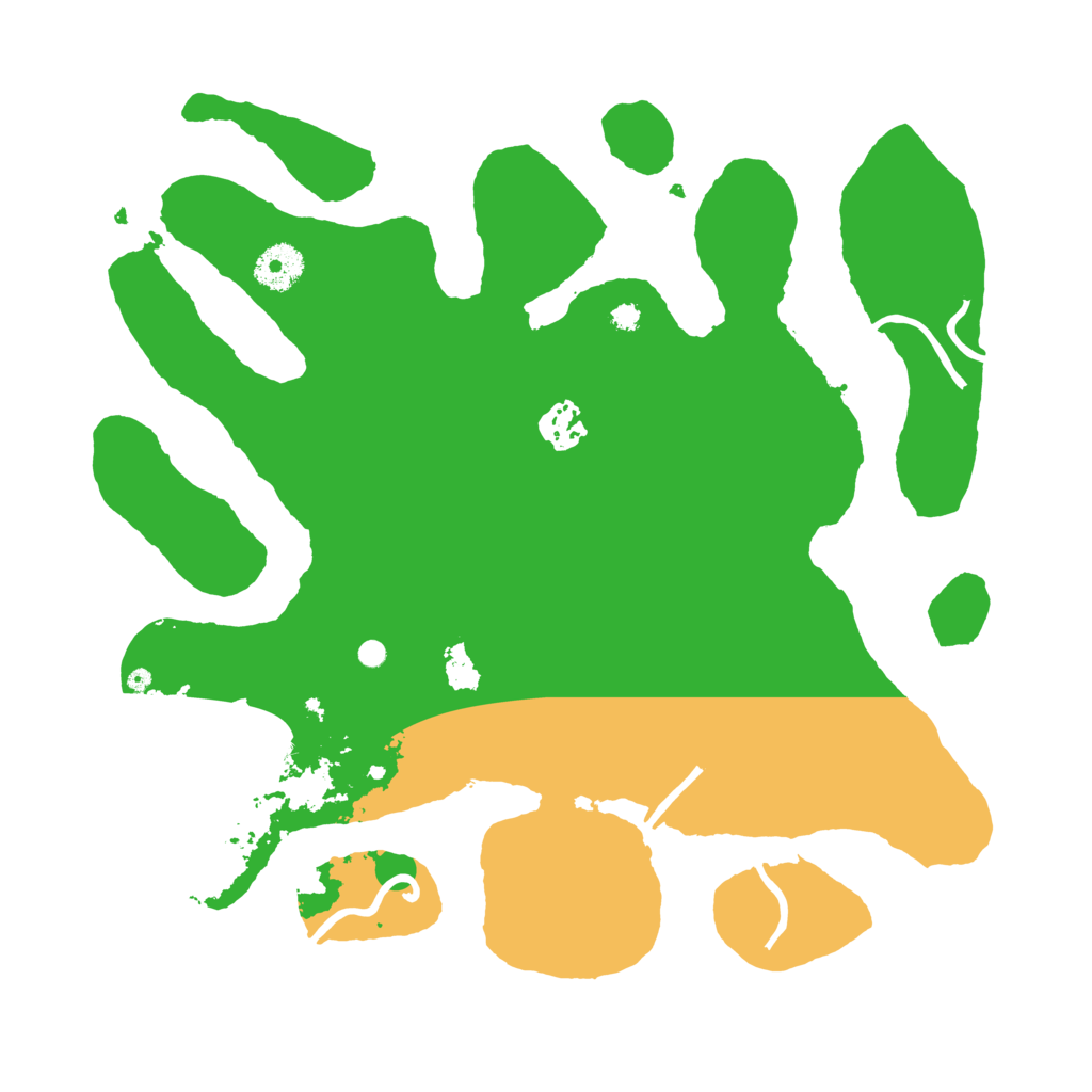 Biome Rust Map: Procedural Map, Size: 3500, Seed: 561546007