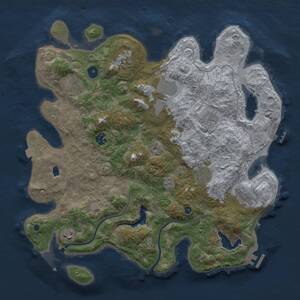 Thumbnail Rust Map: Procedural Map, Size: 4000, Seed: 133769420, 15 Monuments