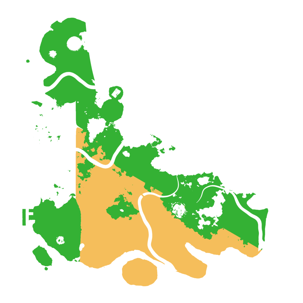 Biome Rust Map: Procedural Map, Size: 3700, Seed: 3333
