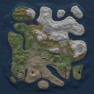 Thumbnail Rust Map: Procedural Map, Size: 3700, Seed: 3333, 14 Monuments