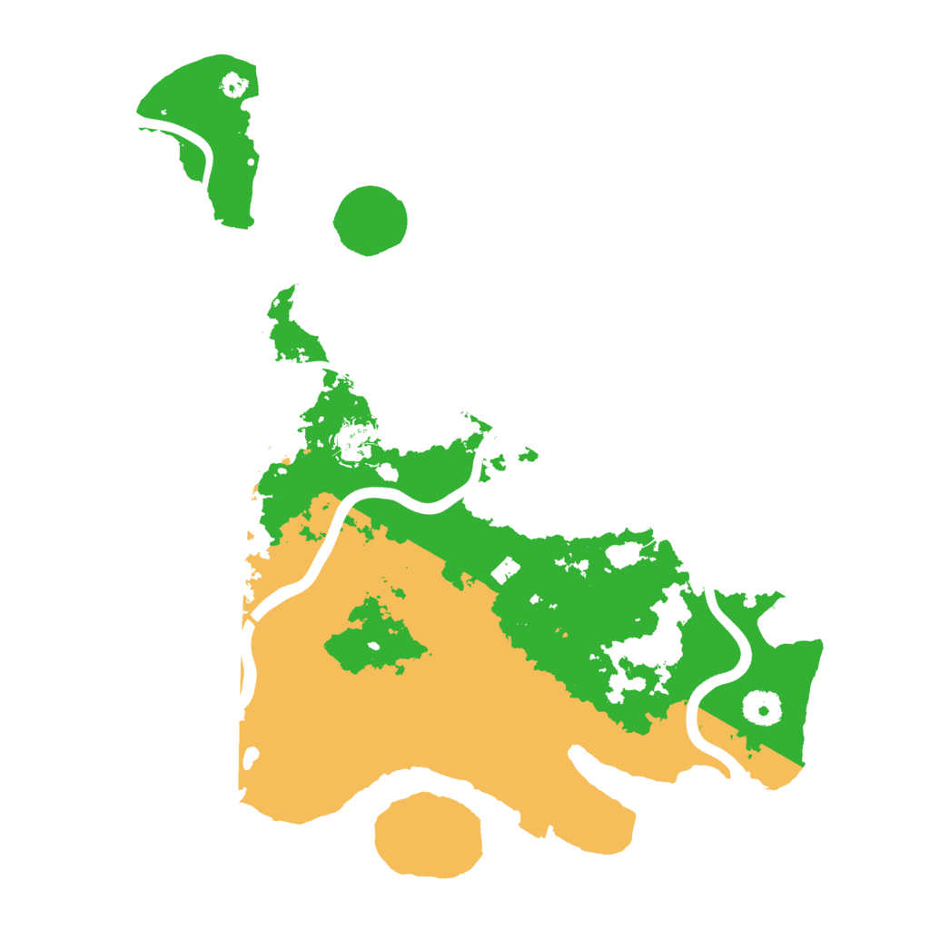 Biome Rust Map: Procedural Map, Size: 3700, Seed: 3333