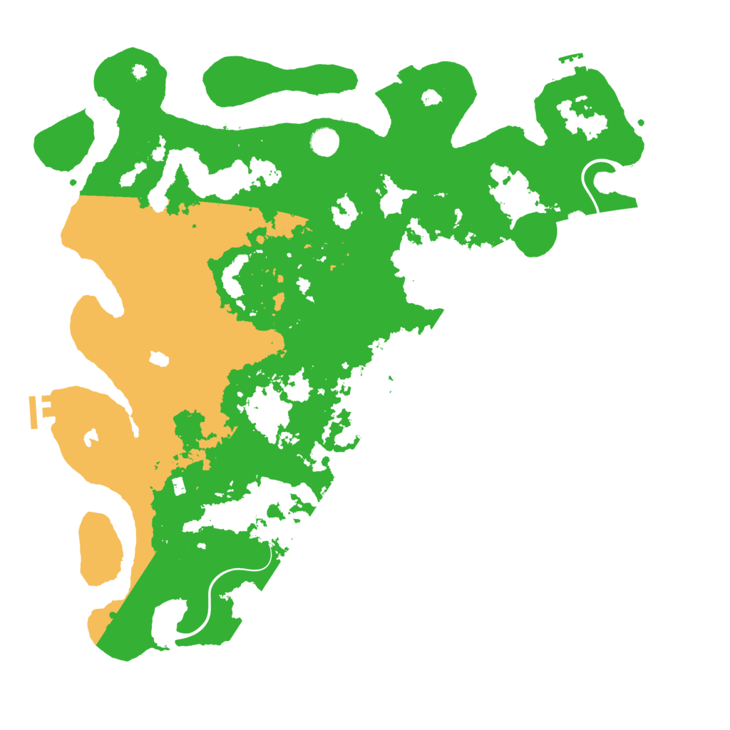 Biome Rust Map: Procedural Map, Size: 4500, Seed: 162021