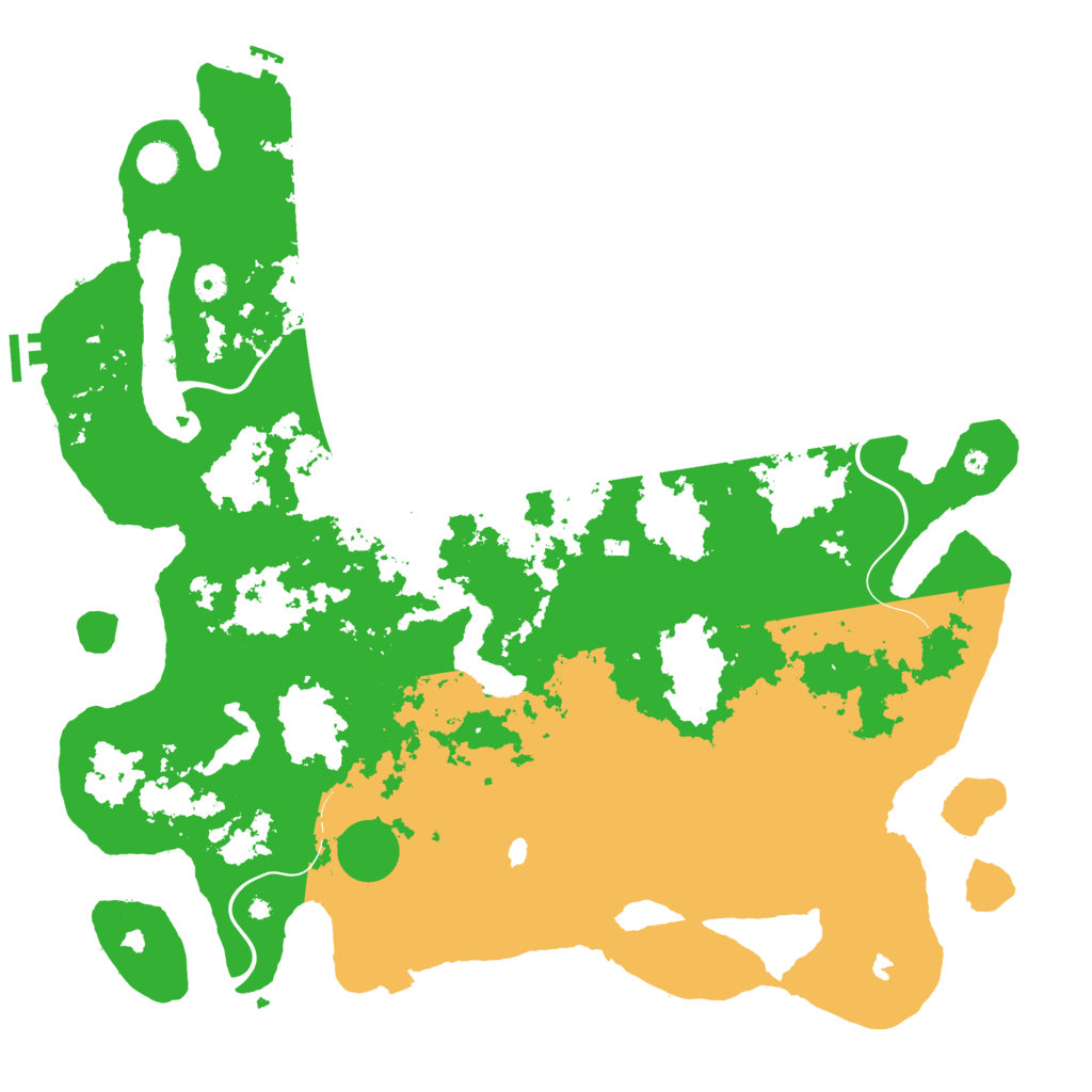 Biome Rust Map: Procedural Map, Size: 4660, Seed: 5400000