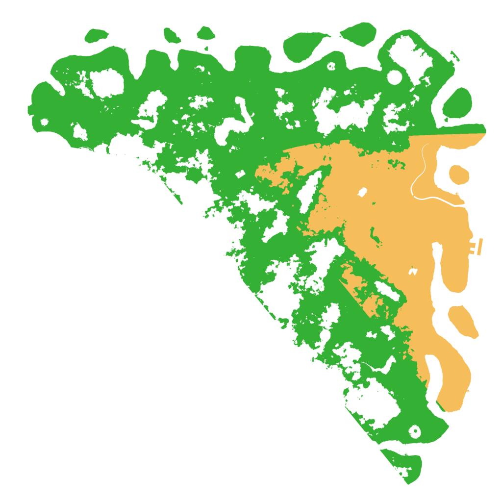 Biome Rust Map: Procedural Map, Size: 6000, Seed: 215416