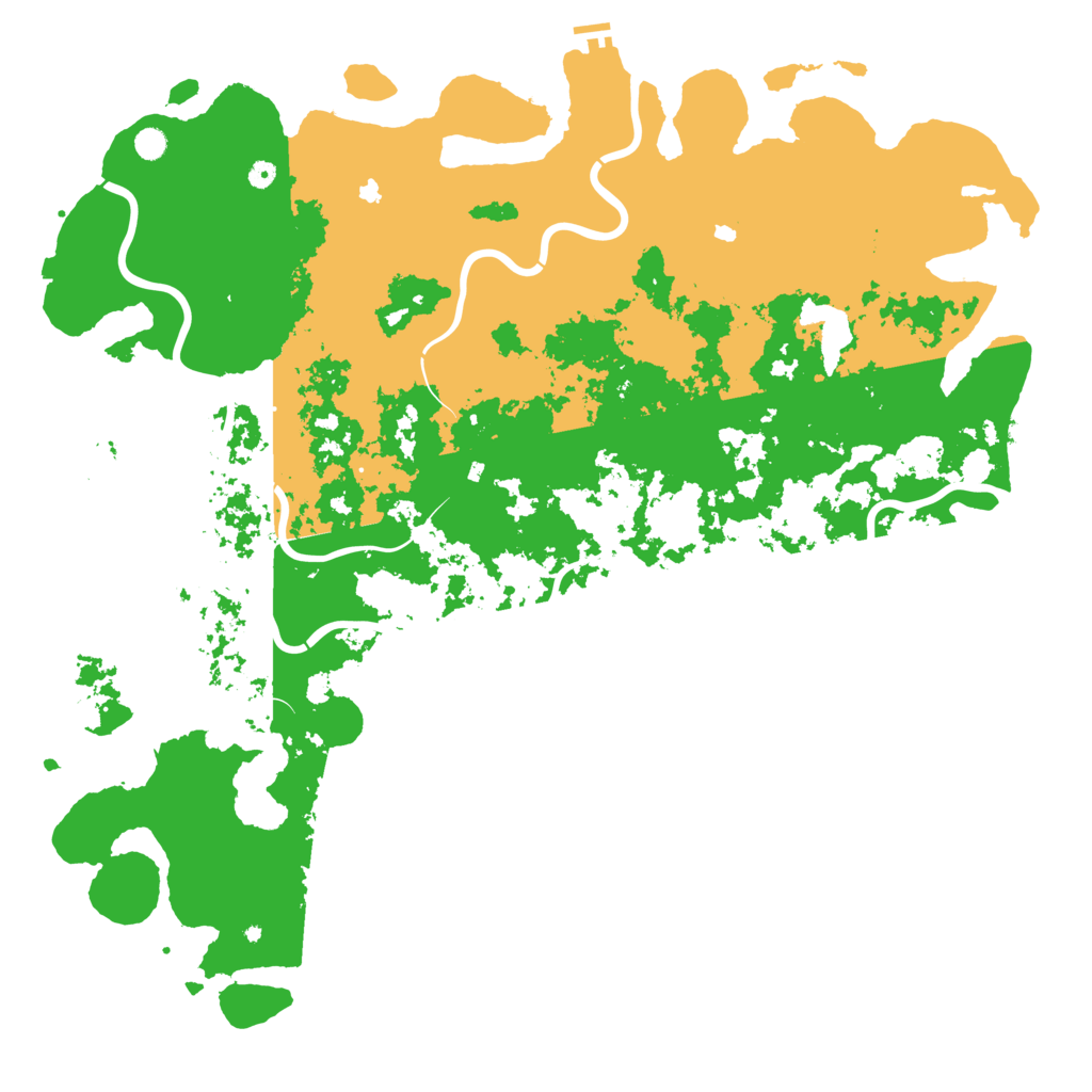 Biome Rust Map: Procedural Map, Size: 6000, Seed: 884284152