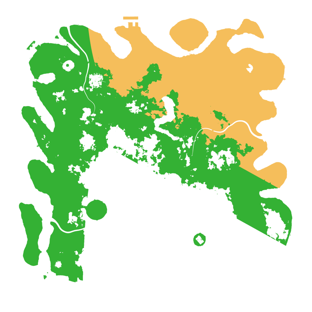 Biome Rust Map: Procedural Map, Size: 4200, Seed: 43