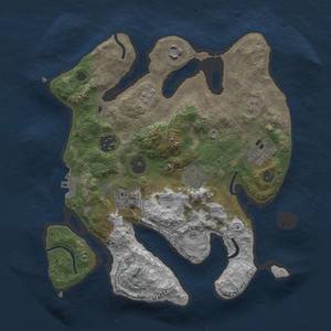 Thumbnail Rust Map: Procedural Map, Size: 3000, Seed: 15286, 10 Monuments