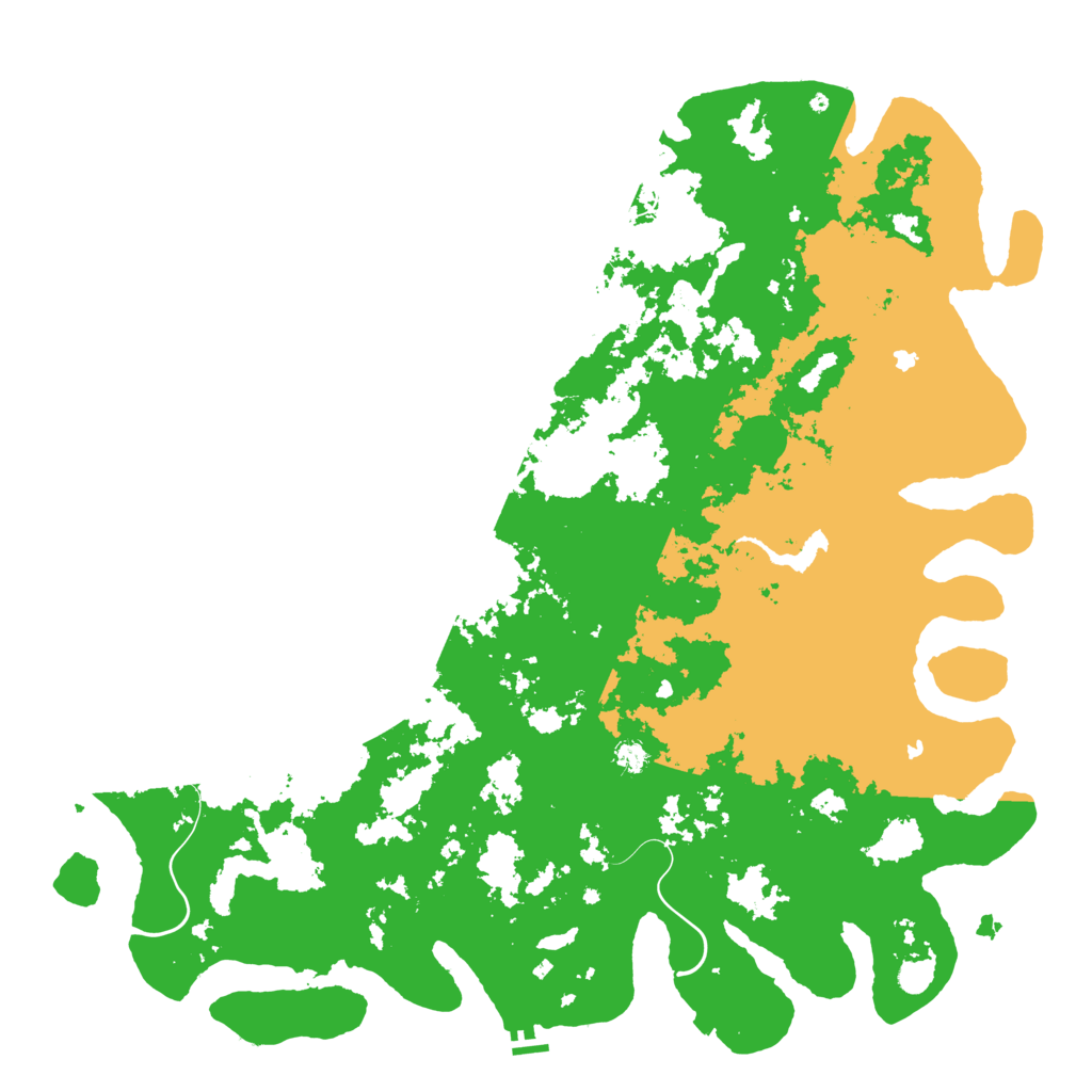 Biome Rust Map: Procedural Map, Size: 6000, Seed: 1918651470