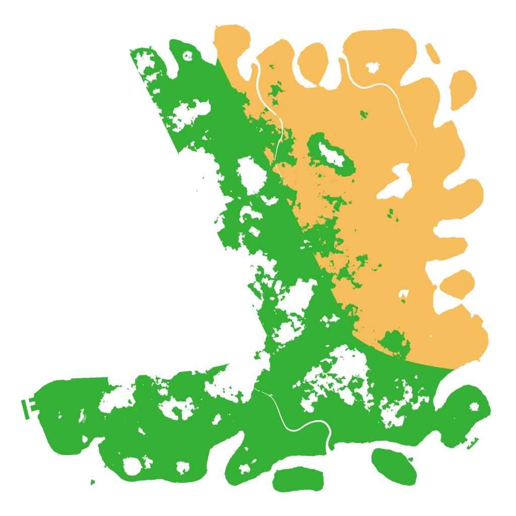 Biome Rust Map: Procedural Map, Size: 5200, Seed: 123456