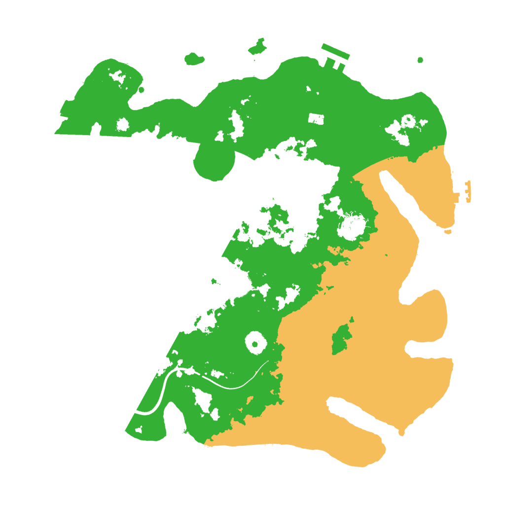 Biome Rust Map: Procedural Map, Size: 3500, Seed: 827023597