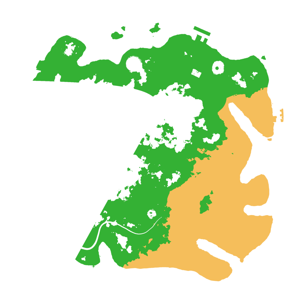 Biome Rust Map: Procedural Map, Size: 3500, Seed: 827023597