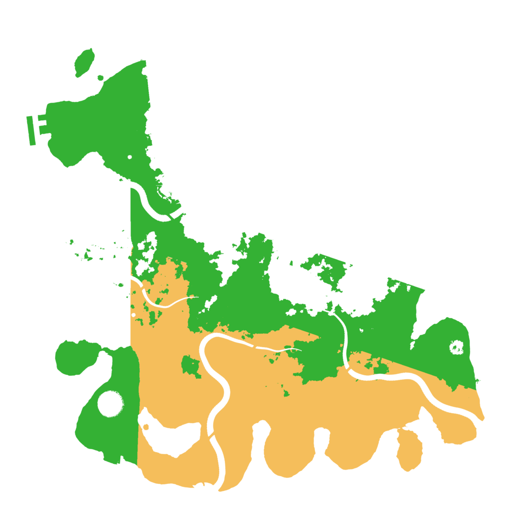 Biome Rust Map: Procedural Map, Size: 3600, Seed: 32167