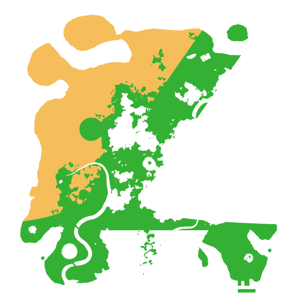 Biome Rust Map: Procedural Map, Size: 3500, Seed: 1003114366
