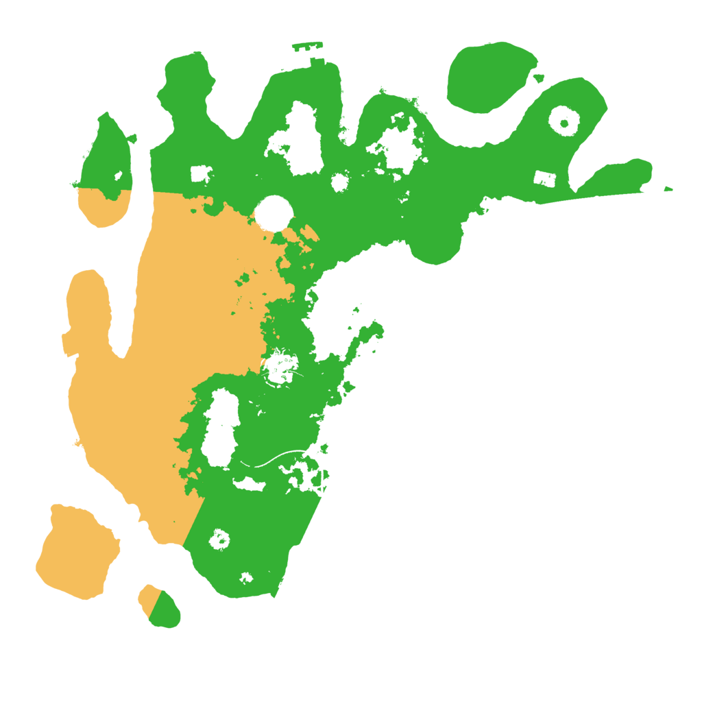 Biome Rust Map: Procedural Map, Size: 3500, Seed: 2207