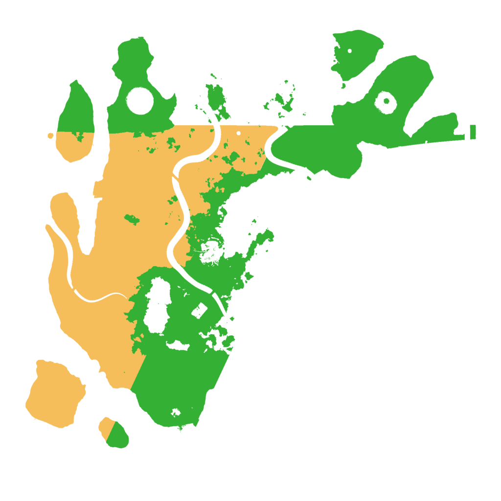 Biome Rust Map: Procedural Map, Size: 3500, Seed: 2207